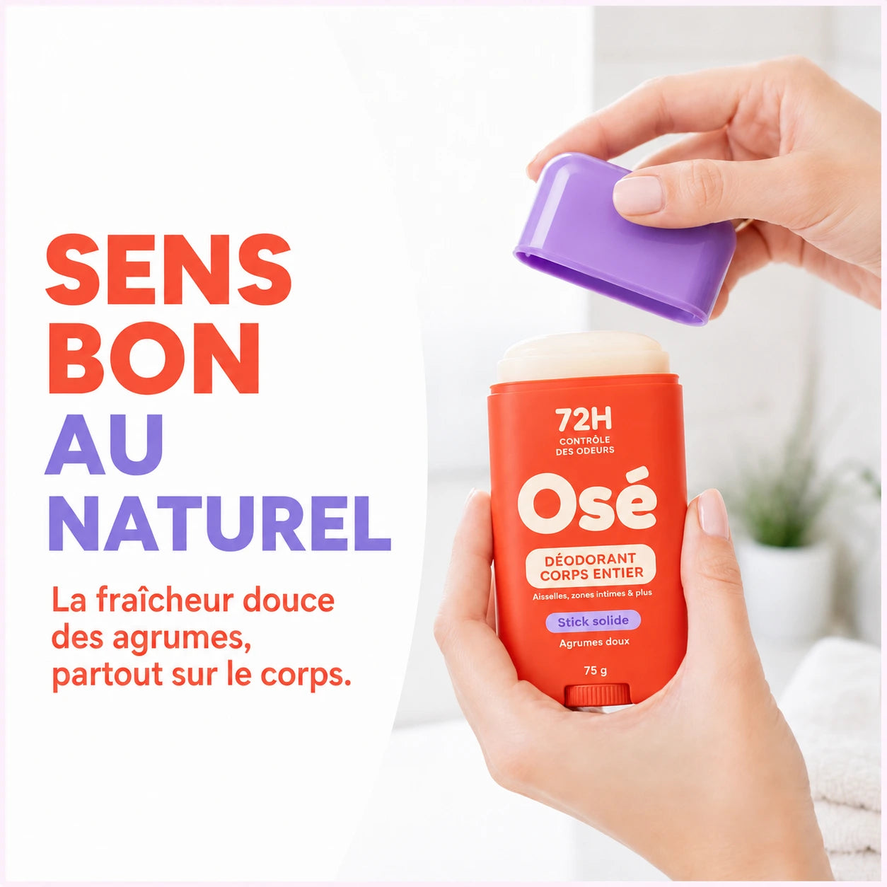 Moins de produits, l'esprit plus léger.
