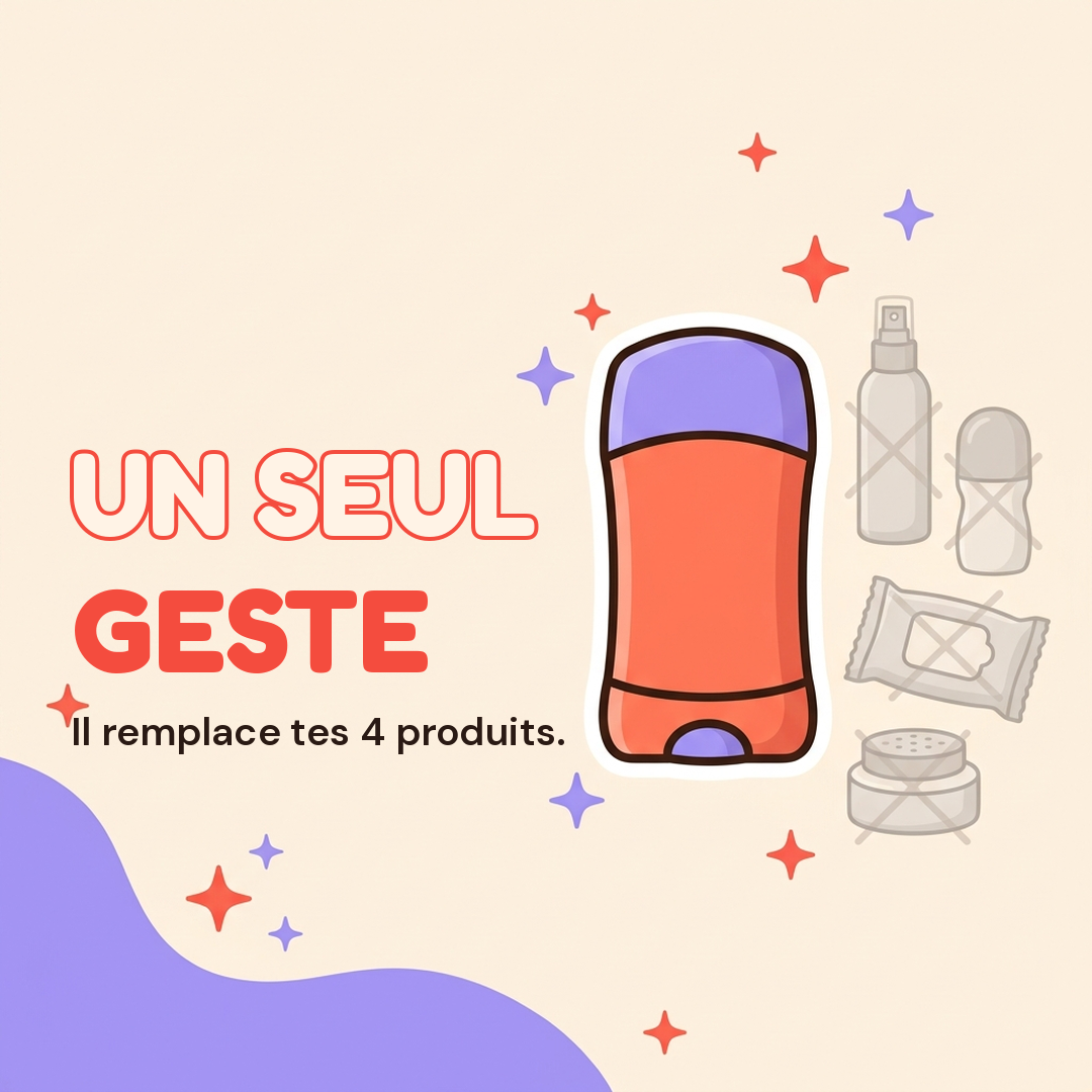 Moins de produits, l'esprit plus léger.